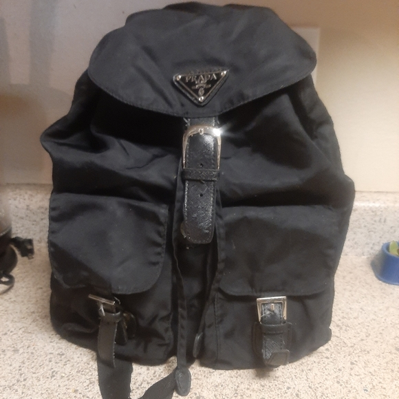 Black, nylon prada milano dal 1913 backpack. - Picture 1 of 1